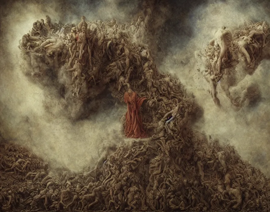 Prompt: crawling out of hell by agostino arrivabene