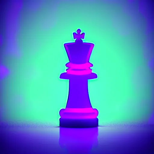 Image similar to Polaroid photo of a queen chess piece made of neon lights resting on a reflection, digital forest, high quality architectural art , Isometric 3D Fantasy turtle, Smoth 3D Illustration, Cinematic Matte Painting, soft render, Servando Lupini, handpaint texture, Blender, 3DCoat