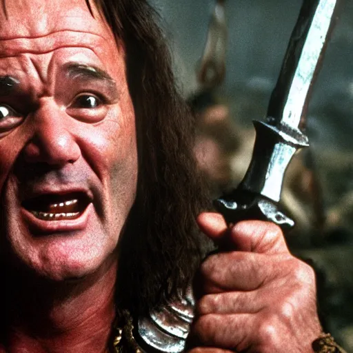 Image similar to bill murray as conan the barbarian