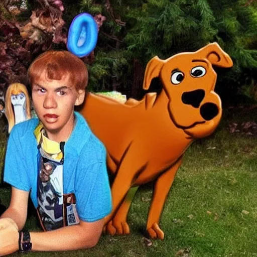 Prompt: scooby doo in real life