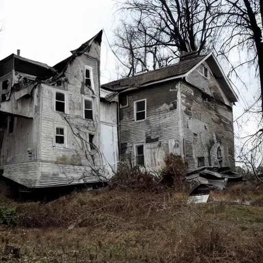 Image similar to a huge abandon house