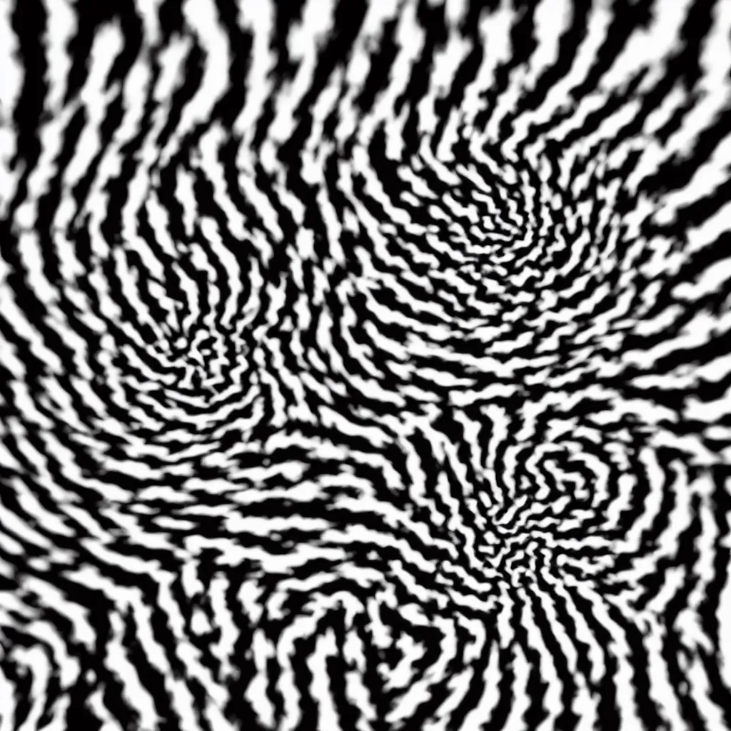 Prompt: optical illusion black and white