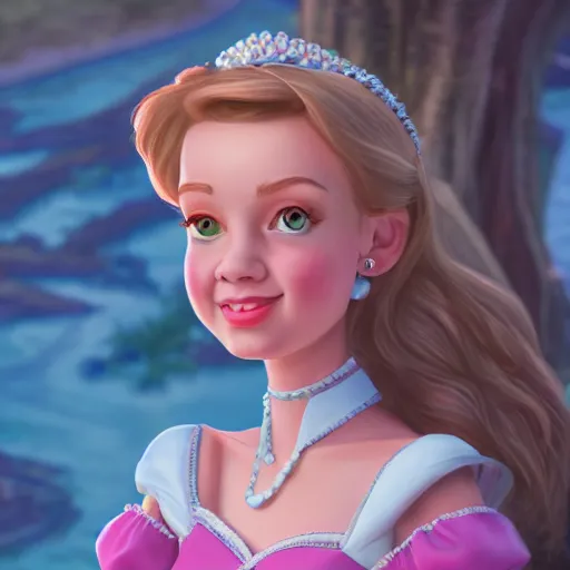 Image similar to a portrait of a princess in an animated disney bayou movie, oil painting, pale colors, high detail, 8 k, wide angle, global illumination, trending on artstation,