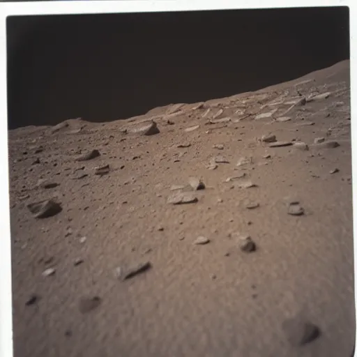 Image similar to selfie taken on mars before alien attack, polaroid, dust and scratches, sharp