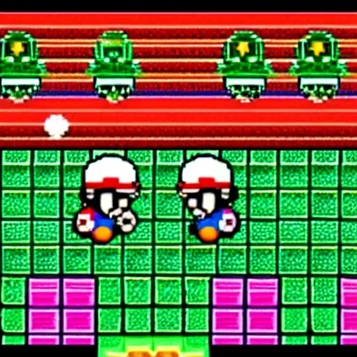 Image similar to Bubble and Bobble in Mario Brothers