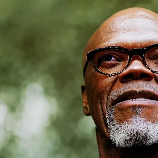 Prompt: a cinematic still of Samuel L. Jackson preaching at a Baptist Church in Rural Tennessee, portrait, shallow depth of field, close up