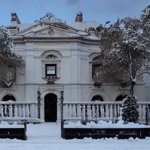 Image similar to Villa 31 Buenos Aires with snow