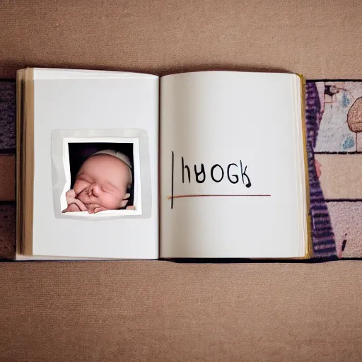 Image similar to high quality studio photography of a cute book with baby eyes