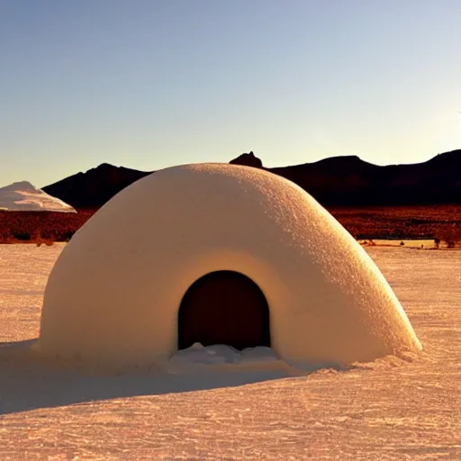 Image similar to igloo on a desert