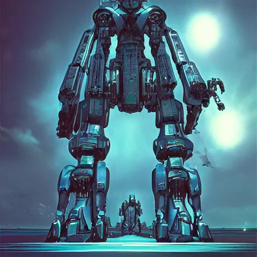 Image similar to combat mecha by beeple, h. r. giger