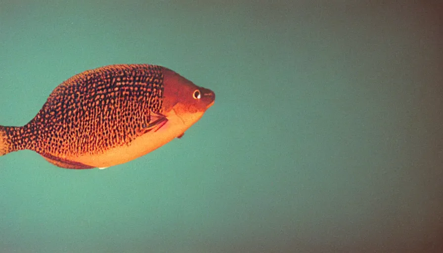 Prompt: 7 0 s movie still of a two leg fish, cinestill 8 0 0 t 3 5 mm technicolor, heavy grain, high quality, high detail