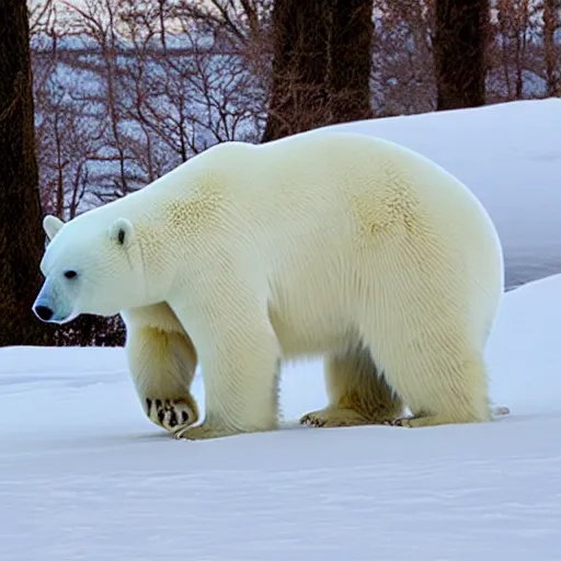 Prompt: spherical polar bear