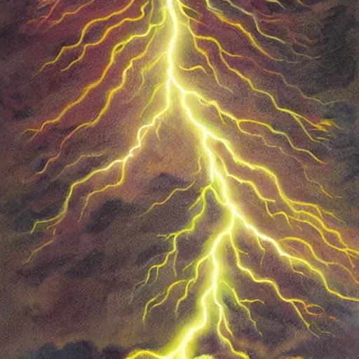 Prompt: xavi hernandez hit by a lightning, forest