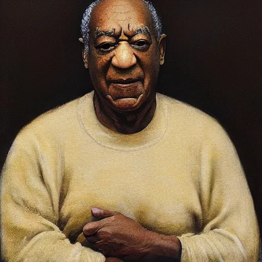 Prompt: “An Odd Nerdrum painting of Bill Cosby”