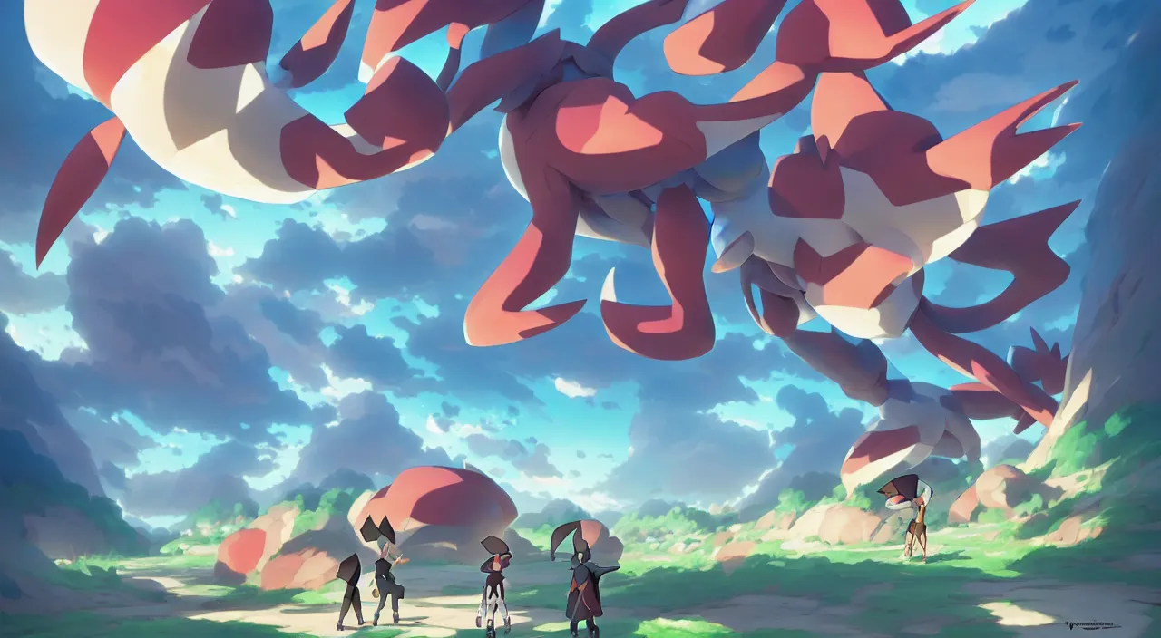 Prompt: pokemon unova region, in marble incrusted of legends heartstone official fanart behance hd by Jesper Ejsing, by RHADS, Makoto Shinkai and Lois van baarle, ilya kuvshinov, rossdraws global illumination