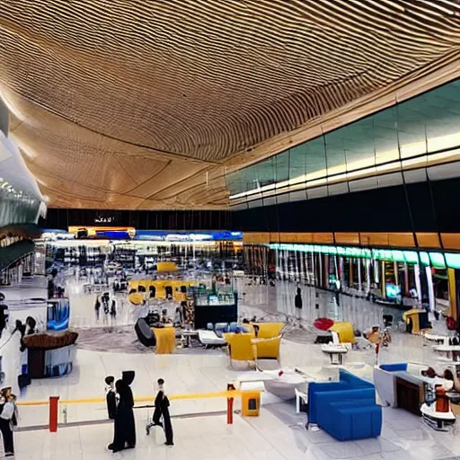 Prompt: “Manila airport terminal 3 with a better interior”