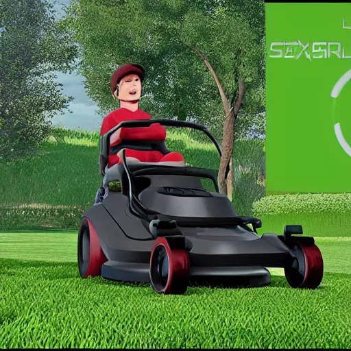 Prompt: lawnmower simulator 2 0 2 1, rtx 3 0 5 0, gameplay footage, surrealism mod