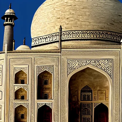 Image similar to photo of Taj Mahal made of cheese