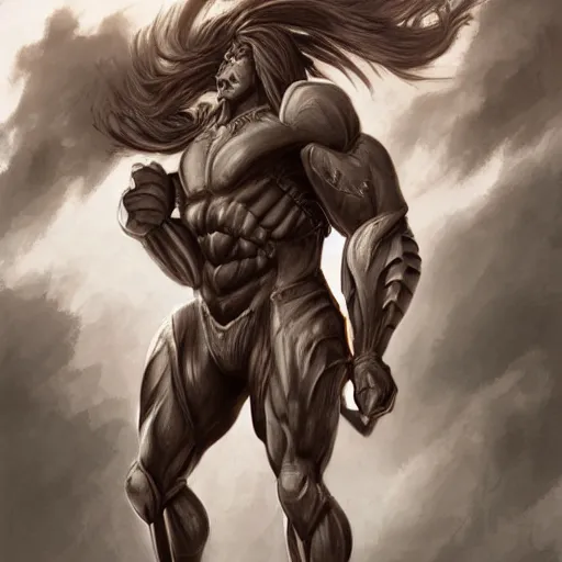 Prompt: a musclebound anthropomorphized horse with a magnificently muscular physique wearing a tight segmented armor while protecting a facility, long white mane, equine, anthro art, furaffinity, highly detailed, digital painting, artstation, sharp focus, concept art, illustration, art by artgerm, greg rutkowski, wlop