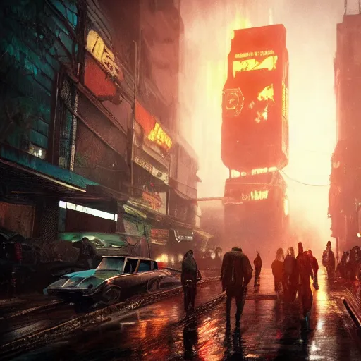 Image similar to a still of from the movie blade runner crossover with the game brothers a tale of two sons