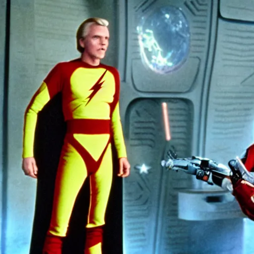 Prompt: flash gordon in the empire strikes back