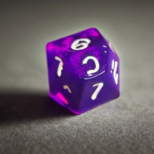 Image similar to fuzzy dice of a d 2 0, realistic photography, high detailed