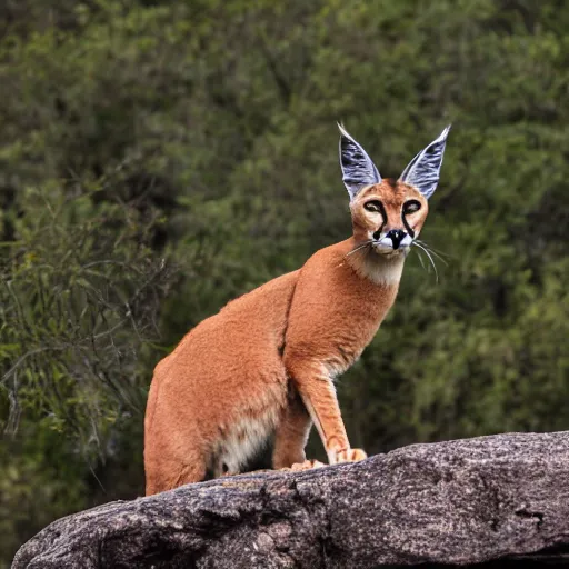 Prompt: caracal smoking a cigarette