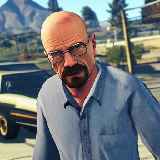 Image similar to walter white in gta 5 as a character