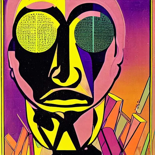 Image similar to portrait of godel's incompleteness theorem, by mike hinge,