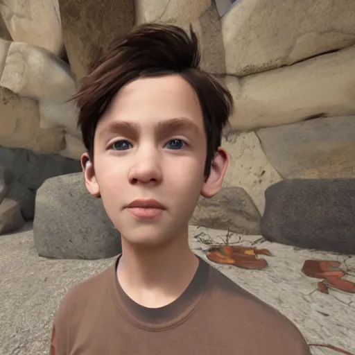 Prompt: Spoonkid Rust Streamer face reveal, unreal engine 5, photorealistic, webcam