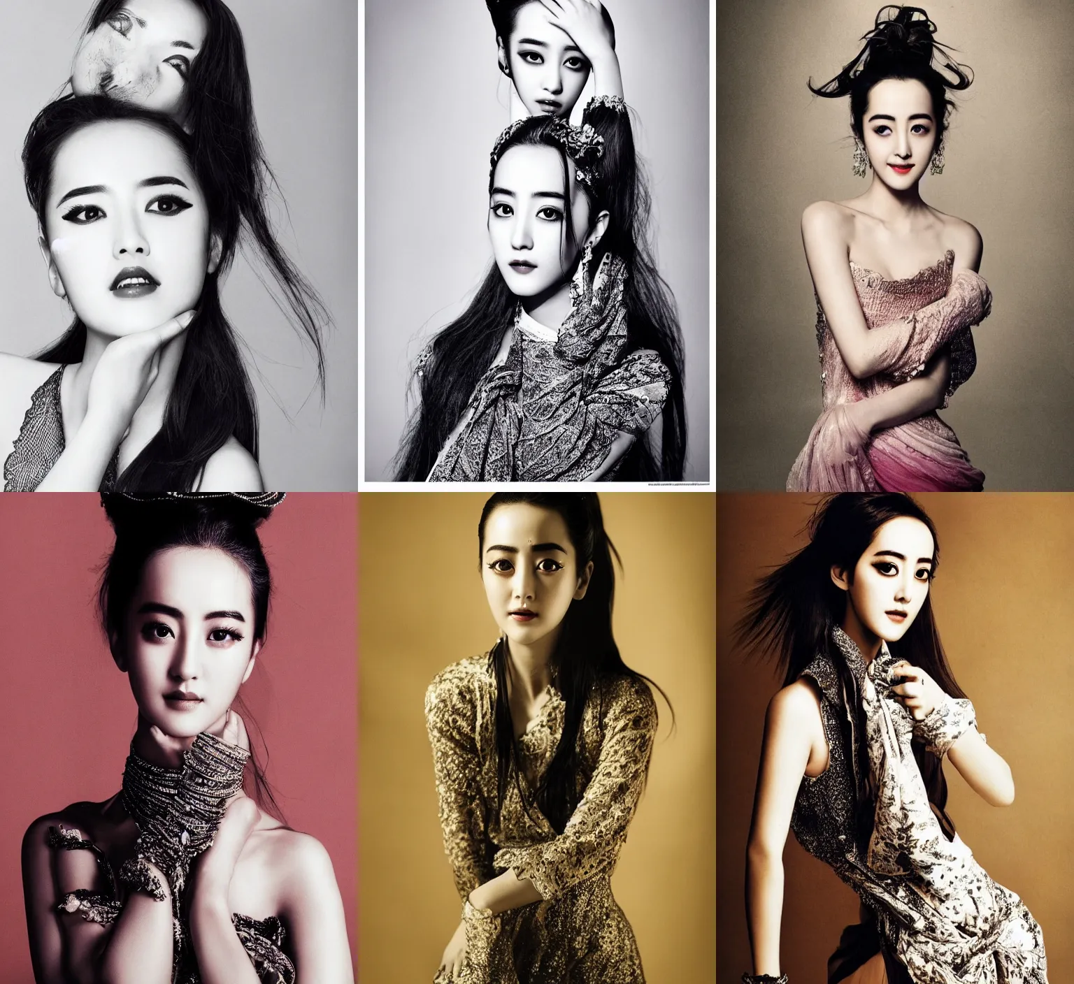 Prompt: photo of Dilraba Dilmurat by Richard Avedon, epic lighting, hd