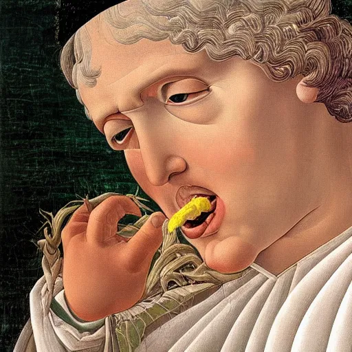 Prompt: extremely angry doctors yelling at babies for eating his corn and incredible realism closeup portrait by botticelli hd