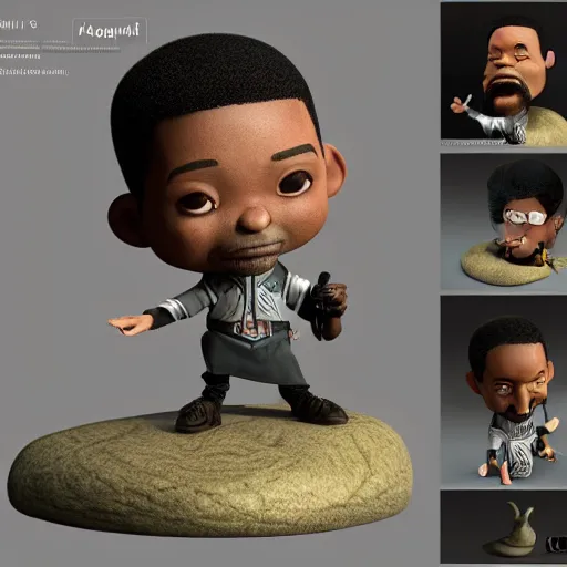 Image similar to will smith as a wizard, figurine, claymation, hyperrealistic, hyperdetalied, high quality, 8 k, high rendering, photorealistic, cinematic, cgsociety, artstation,