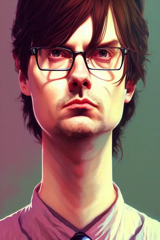 Prompt: a portrait of dwight shrute, fantasy, sharp focus, intricate, elegant, digital painting, artstation, matte, highly detailed, concept art, illustration, ambient lighting, art by ilya kuvshinov, artgerm, alphonse mucha, and greg rutkowski