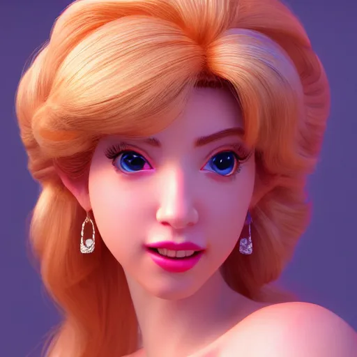Prompt: princess peach realistic, 8k resolution, hyperdetailed, highly detailed, real life, studio lighting, high quality, photo