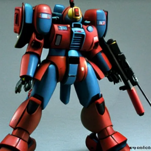 Image similar to a zaku ii ms 0 6 - f mobile suit from mobile suit gundam