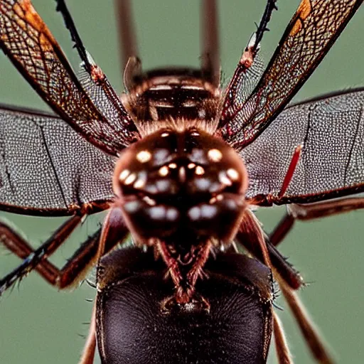 Image similar to the face of a giant mosquito