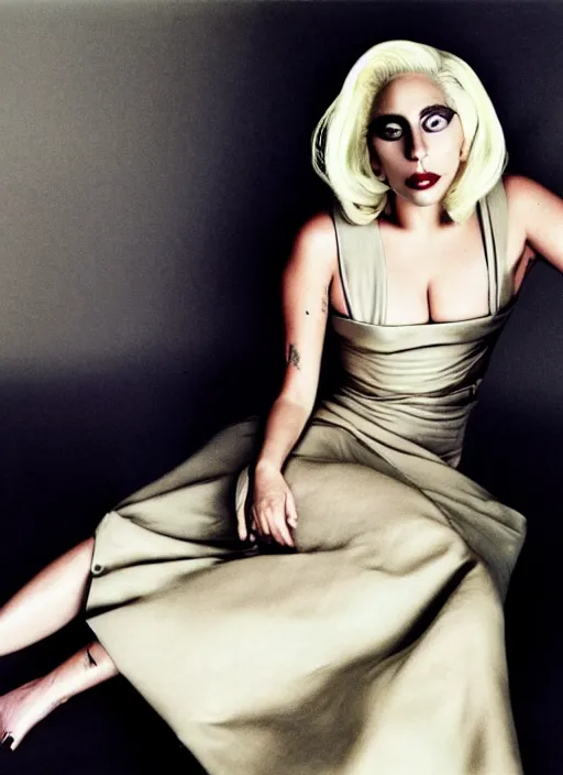 Image similar to lady gaga photoshoot by annie leibovitz