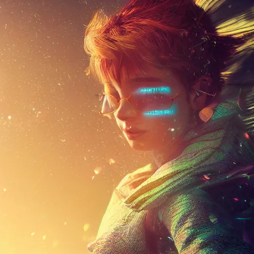 Prompt: portrait of a air sprite, wind, glowing background lighting, hyper detailed, fairy tale, 4 k octane render