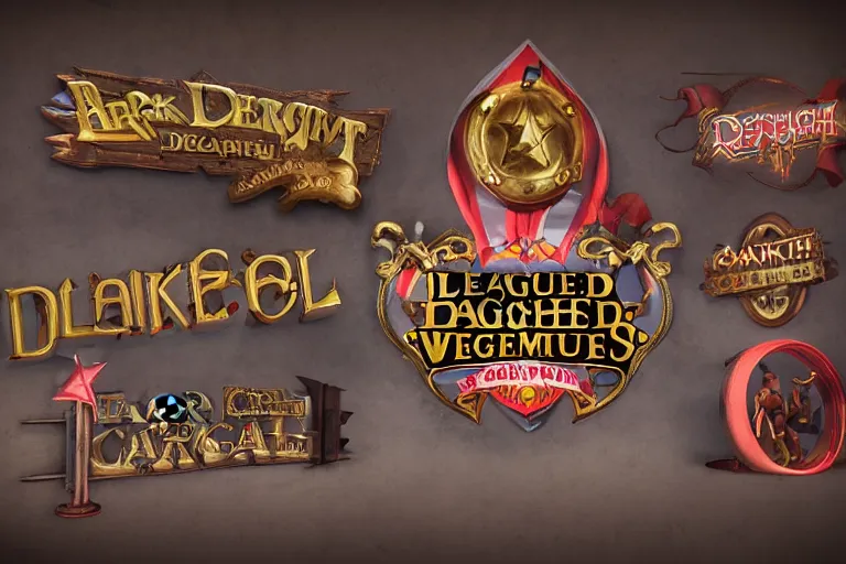 Image similar to 3d sculpt of an arched sign for a circus called 'the dark metal carnival', League of Legends, red dead redemption2, overwatch, artstaton, digital illustration