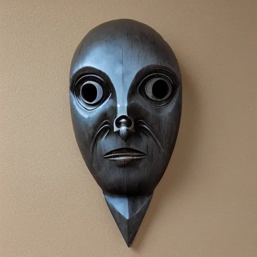 Image similar to alien wooden mask