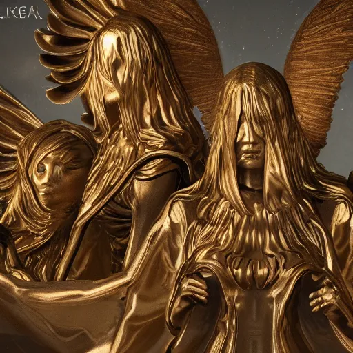 Image similar to angels very highly detailed, award winning, trending on artstation, 4K UHD image