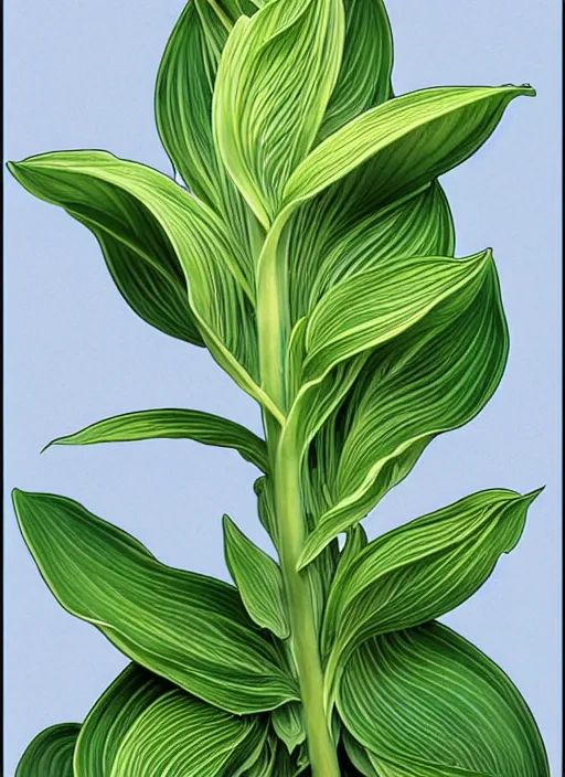 Image similar to perfectly detailed hosta plants and flowers!! blessed by nature with ever - increasing physical mental perfection, symmetrical! intricate, sensual features, highly detailed, biblical divine holy perfection!! digital painting, artstation, concept art, smooth, sharp focus, illustration, art by artgerm and greg rutkowski and alphonse mucha