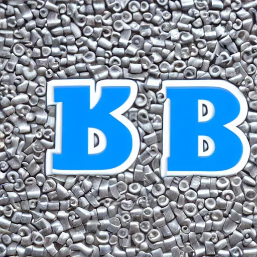 Image similar to Logo of the words \'LITTLE BIG THINGS\' made out of polished metal, laying on a blue translucent background, top down shot, extreme detail, 8k