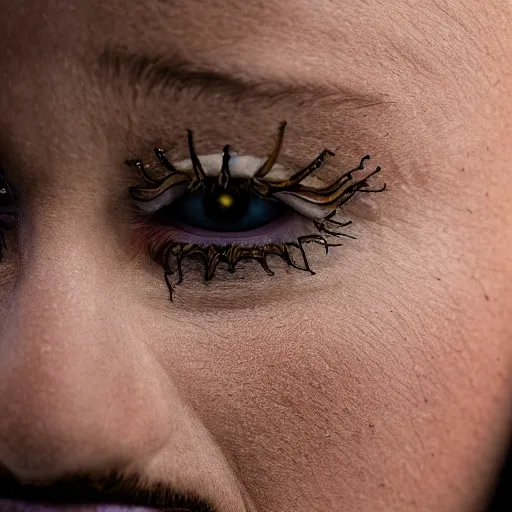 Image similar to a portrait of an eldritch horror, indoor studio lit photograph, sigma 85mm, shallow depth of focus