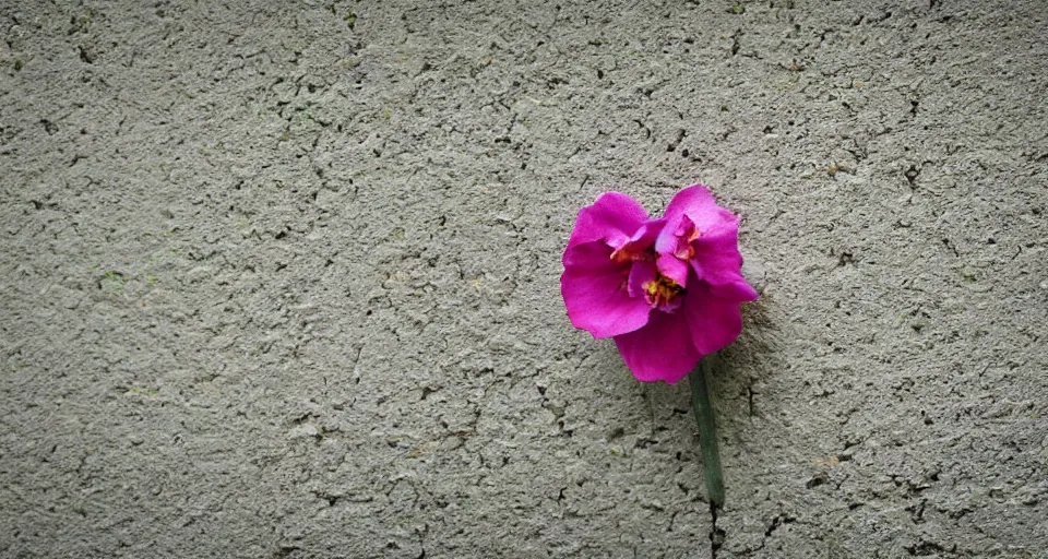 Prompt: closeup photography of a wallflower, photoreal, detailed, holden hours, 8 k