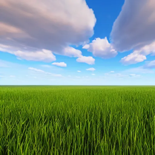 Prompt: a giant field, clear sky, unreal engine, detailed, beautiful