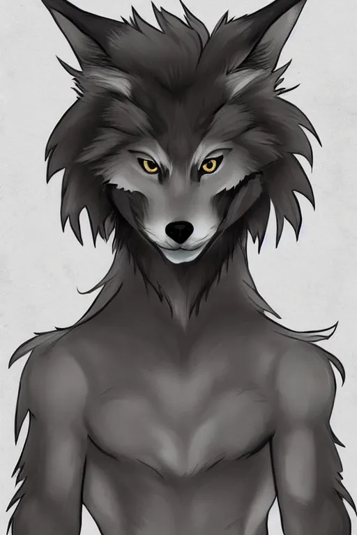 Image similar to a werewolf fox, fursona!!!!, by kawacy, trending on artstation, full body, furry art
