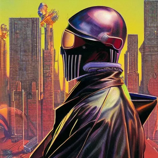 Image similar to judee sill cypherpunk album cover, painting from Kingdom Come Alex Ross