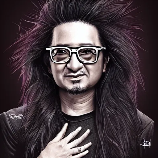 Prompt: David Shing, better known as Shingy, by artgerm